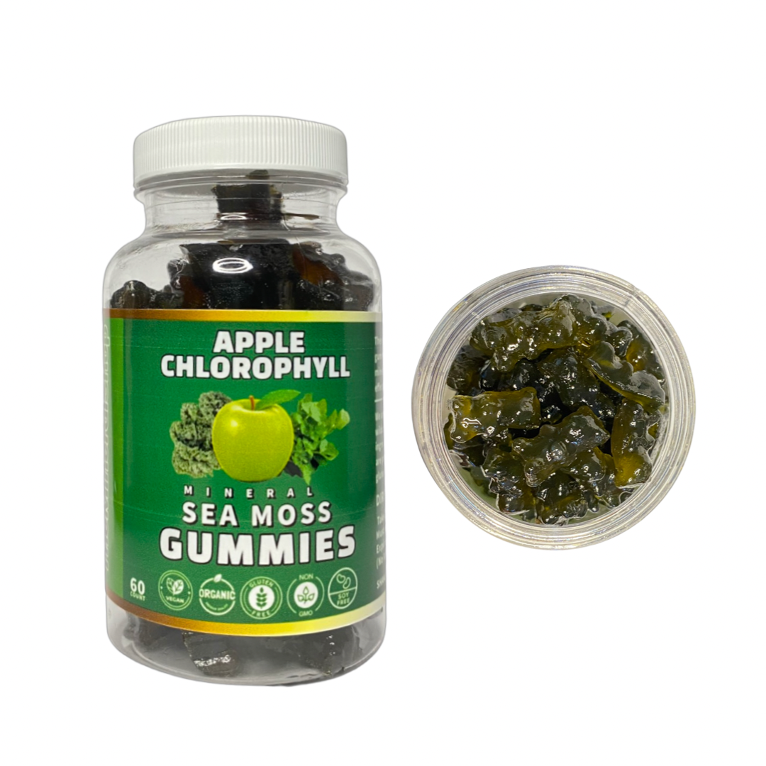 Apple Chlorophyll Mineral Sea Moss Gummies