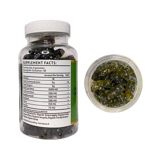 Apple Chlorophyll Mineral Sea Moss Gummies